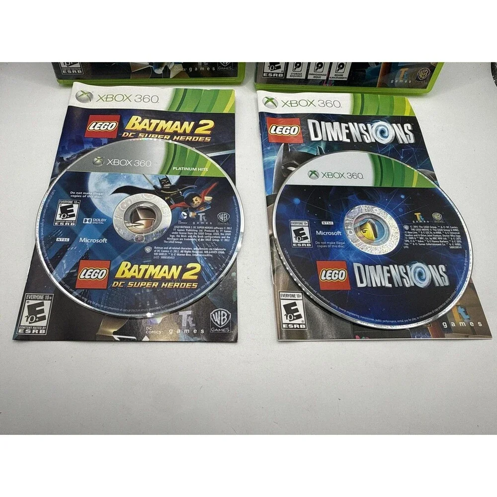 LEGO Microsoft Xbox 360 Lot Harry Potter Batman Star Wars Indy Dimensions E10+